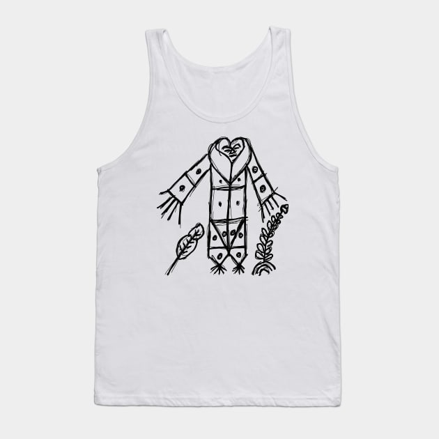 Gran Bwa Voodoo Veve vodoun dark and gritty sketched occult symbol Tank Top by MacSquiddles